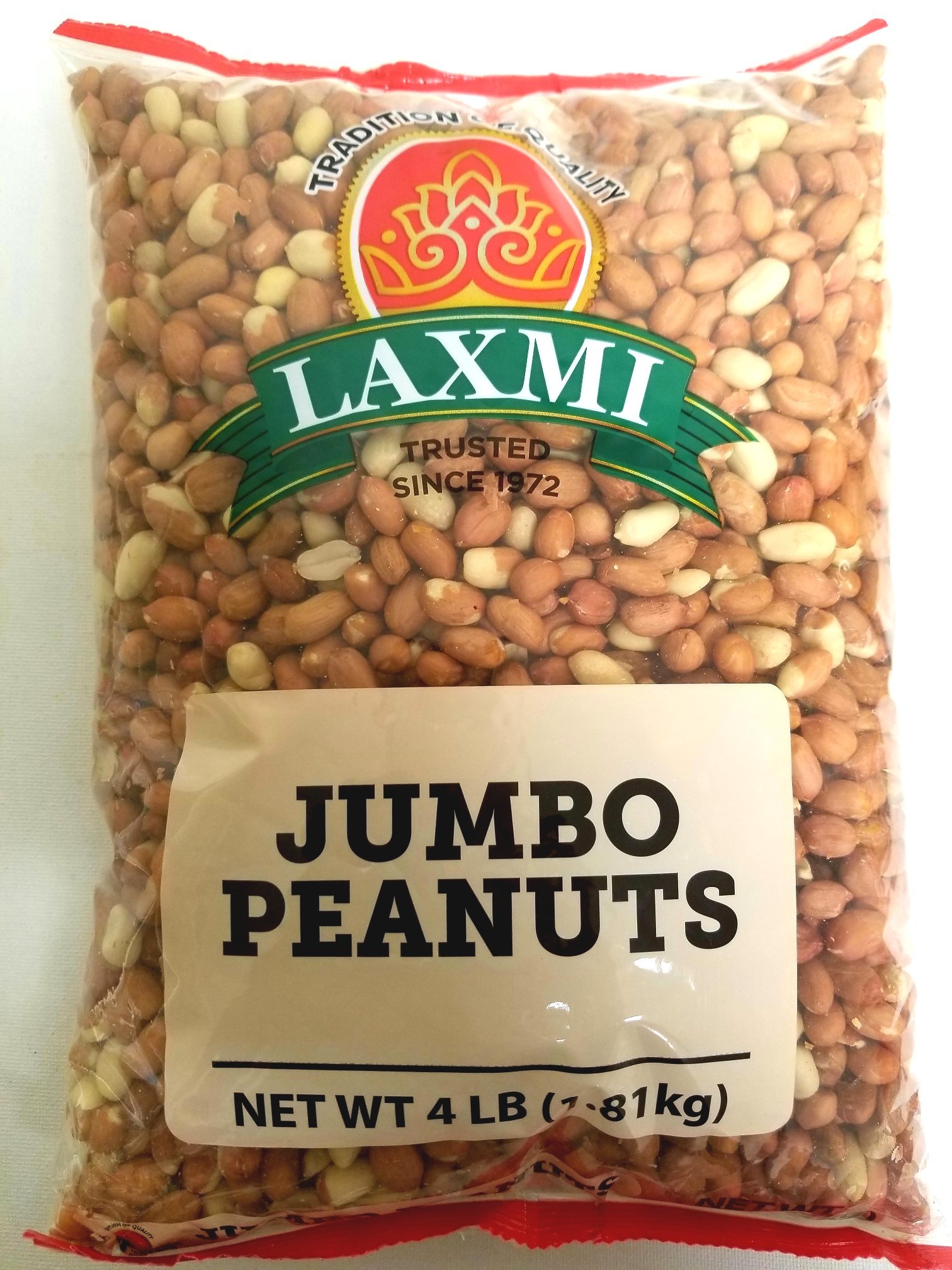 Buy Online Laxmi Jumbo Peanuts (4 LB 1.81 KG) Kesar Grocery.